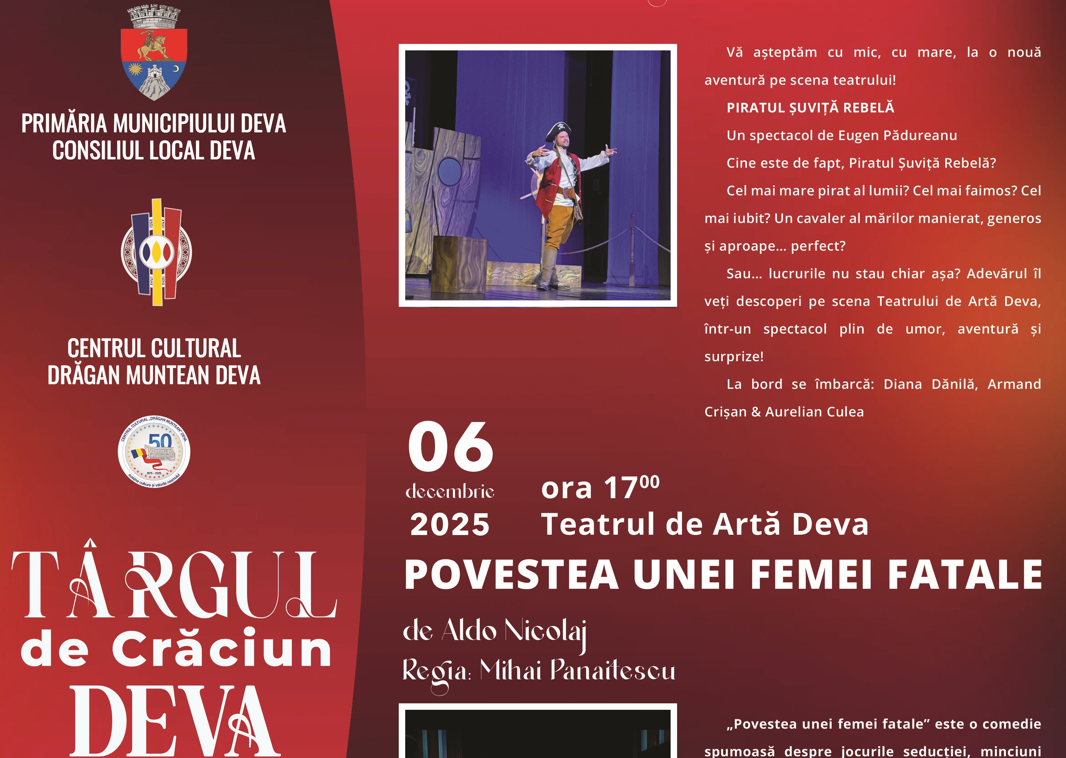 ✨ Spectacole de poveste la Târgul de Crăciun Deva 2025! ✨