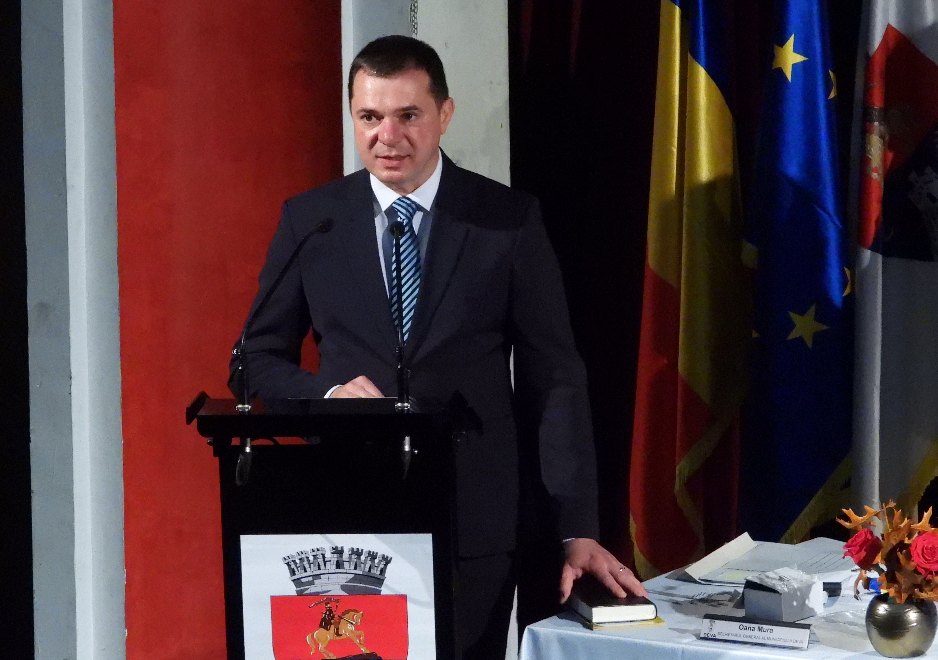 Lucian Ioan Rus, primarul municipiului Deva, și-a preluat astăzi atribuțiile