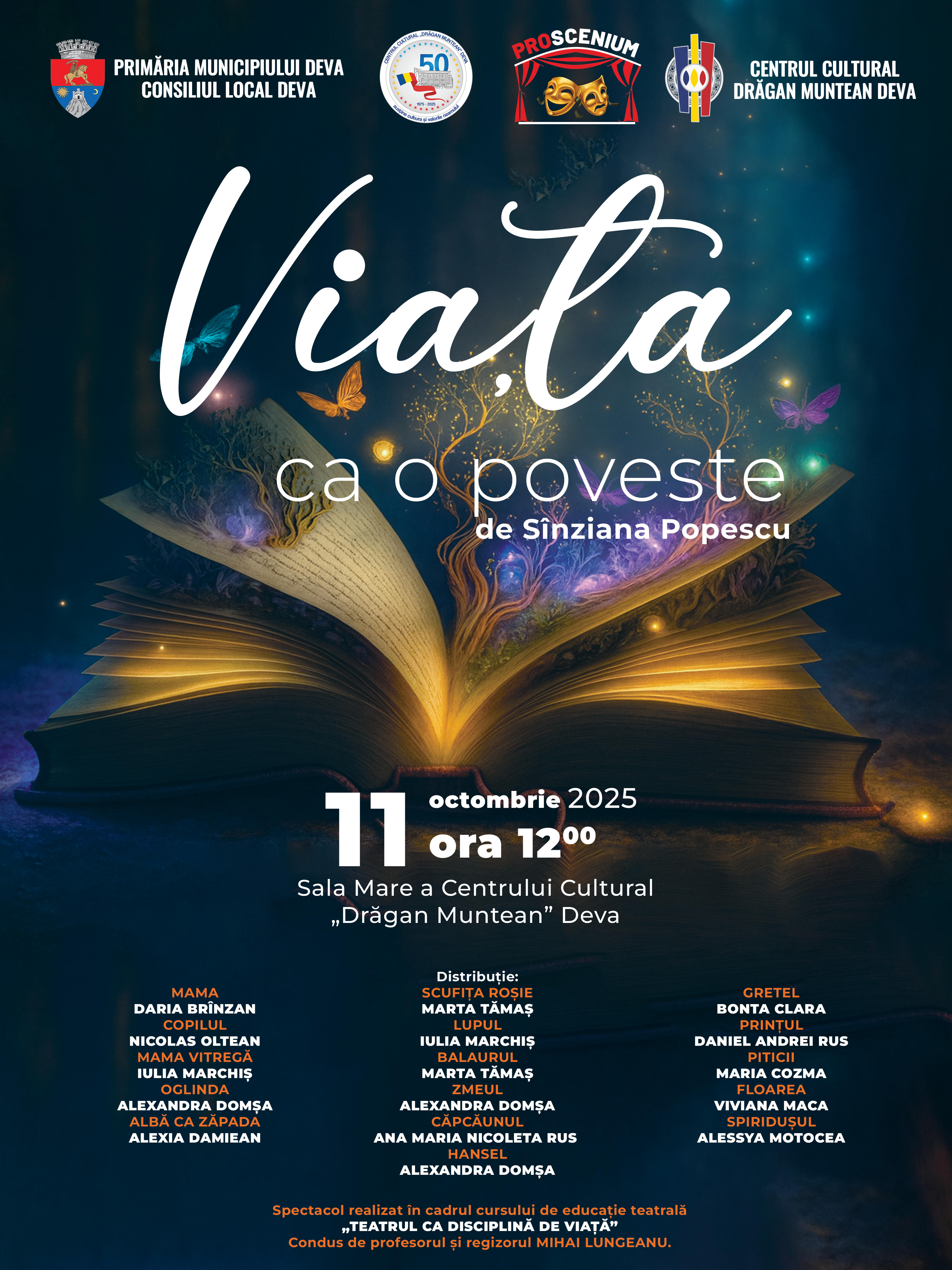 „Viața ca o poveste” – Spectacol de teatru oferit de trupa PROSCENIUM