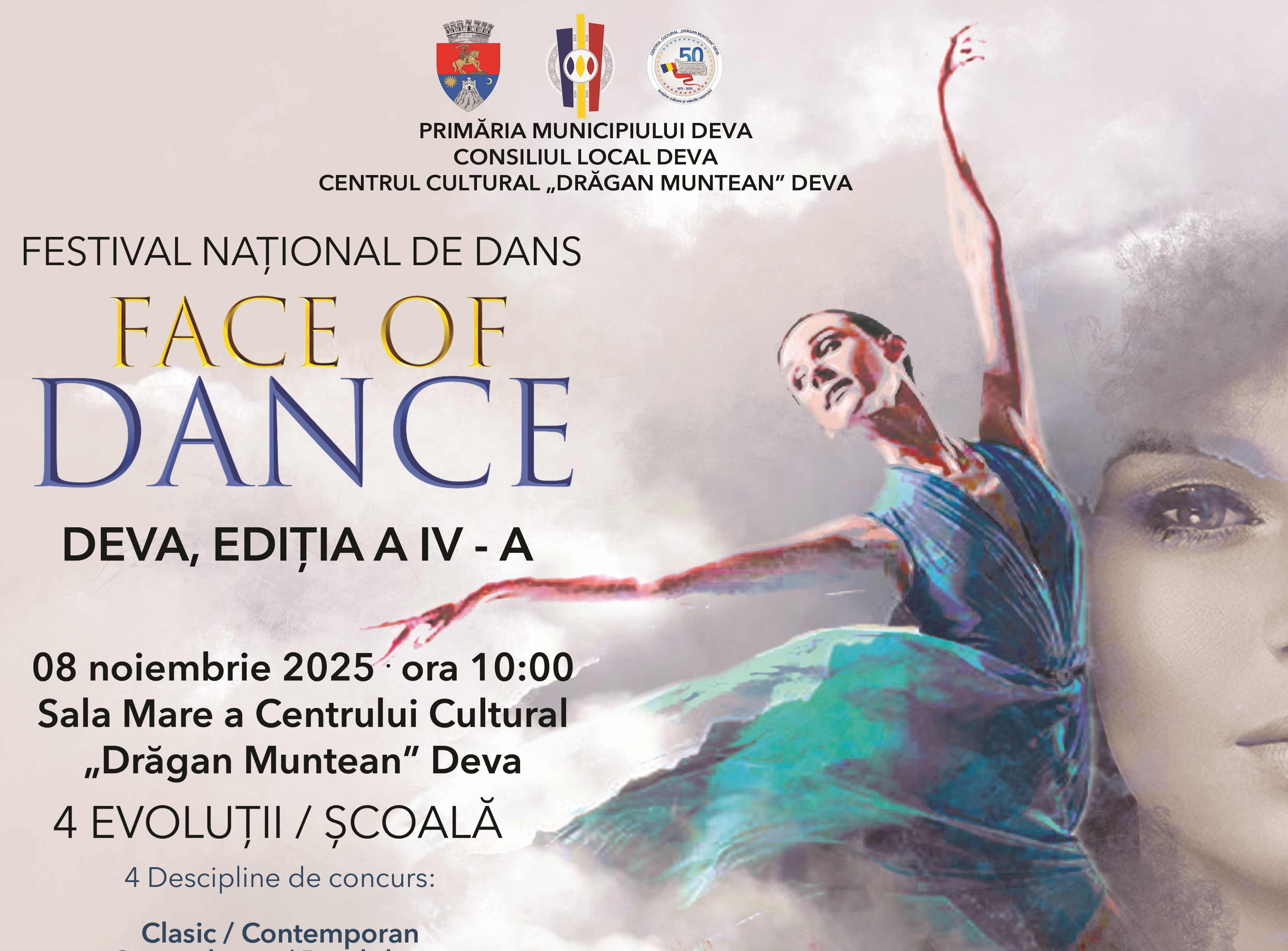 Încep înscrierile la Festivalul Național de Dans ,,Face of Dance”- Deva 2025!
