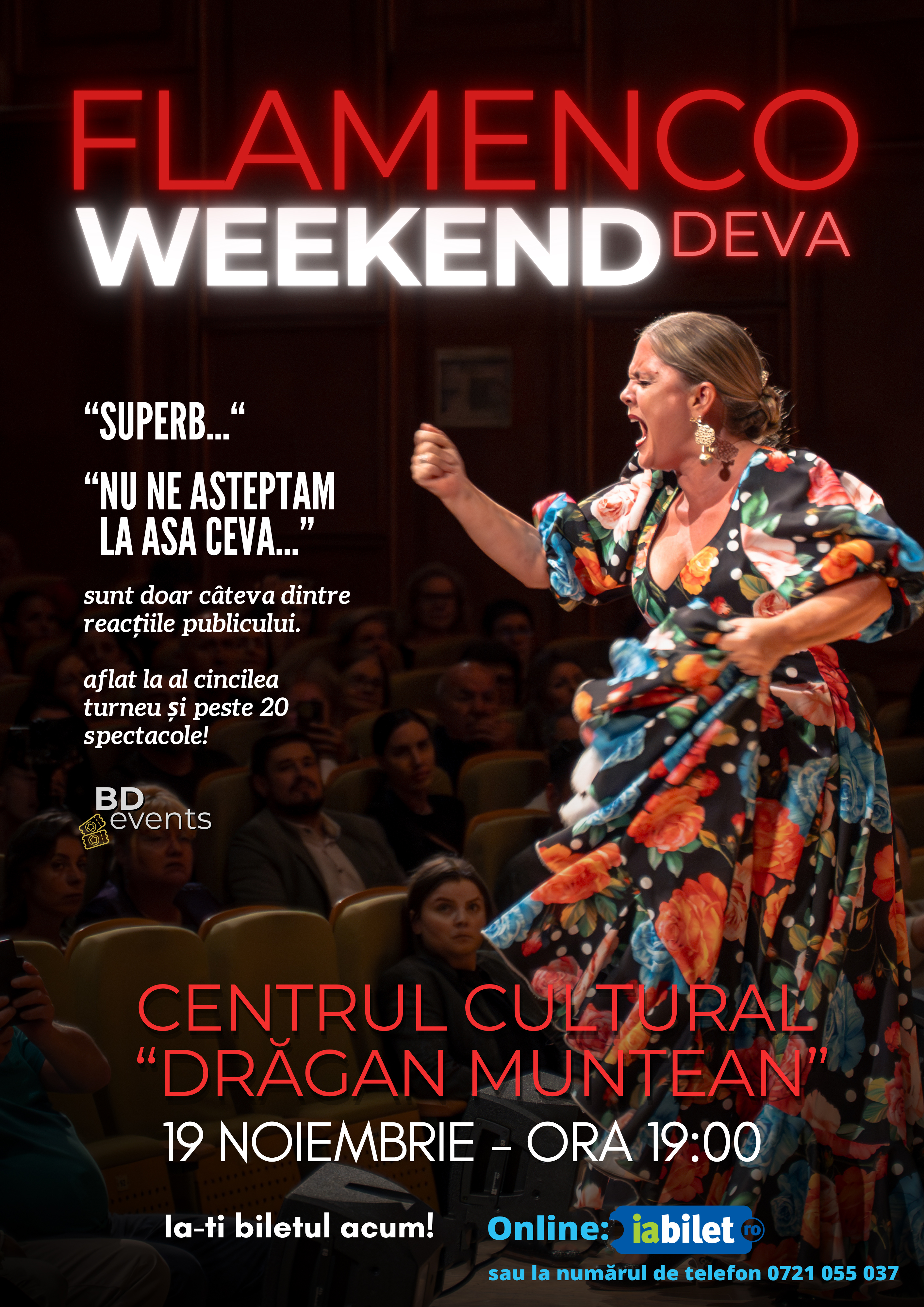 Flamenco Weekend la Deva – Magia Spaniei pe scena Centrului Cultural ,,Drăgan Muntean”!