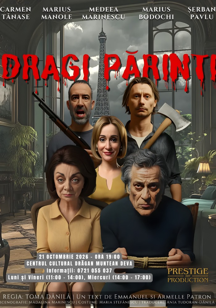 Atunci când familia perfectă începe să se destrame: „Dragi Părinți”, un spectacol de excepție la Deva