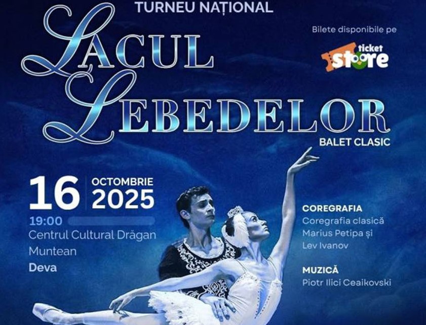 „Lacul Lebedelor” – Baletul iubirii eterne, pe scena din Deva!