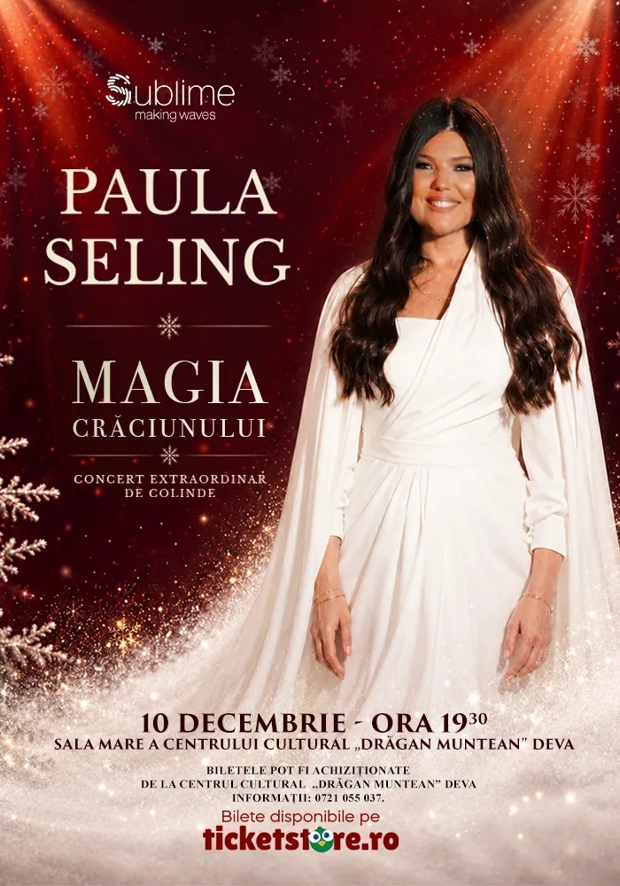 Paula Seling aduce „Magia Crăciunului” la Deva 
