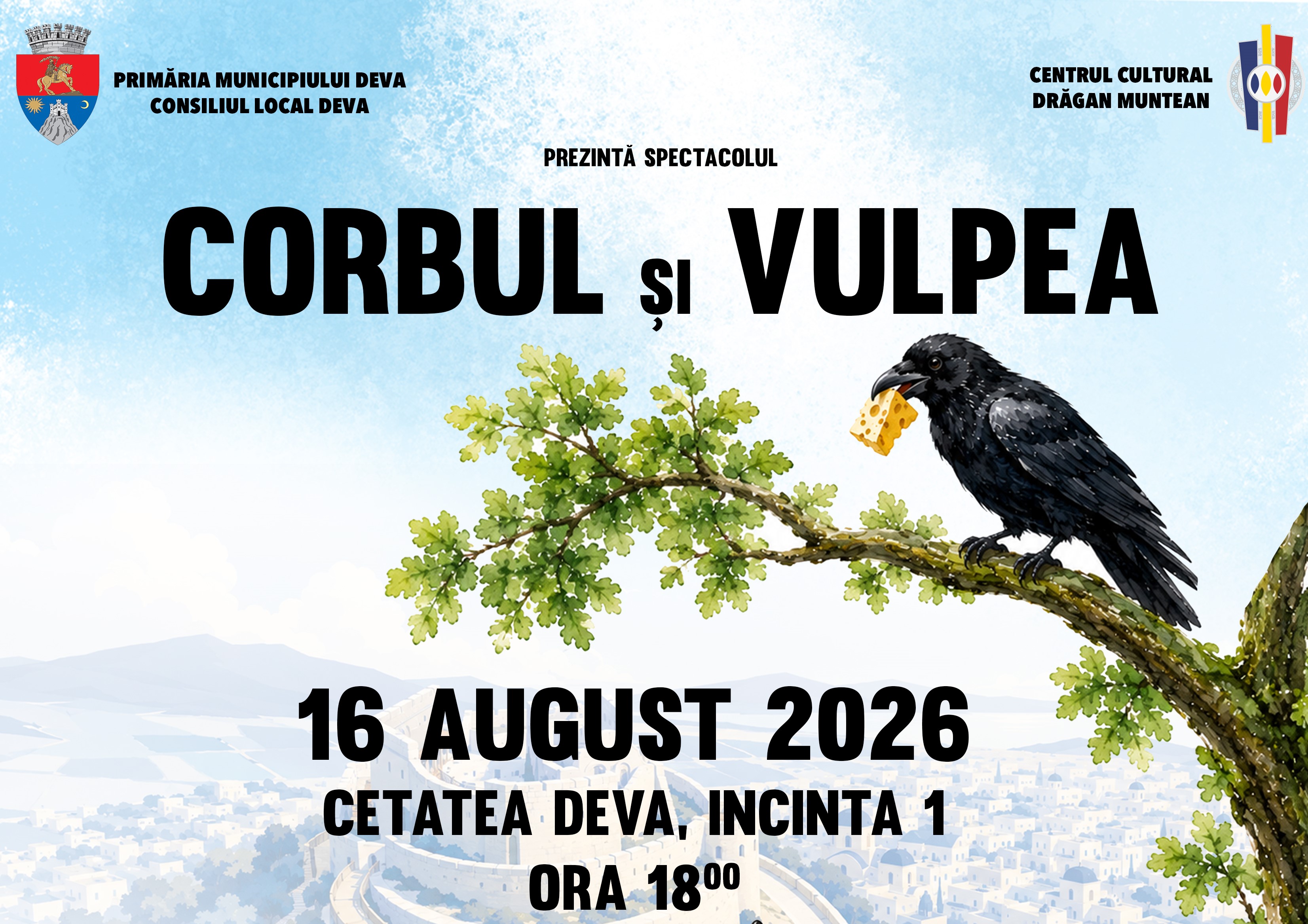 O seară de poveste pentru copii, în Cetatea Deva: teatru, culoare și surprize