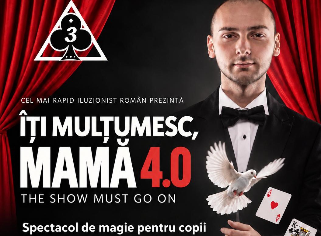 Spectacol de magie dedicat copiilor dar și adulților care îi însoțesc