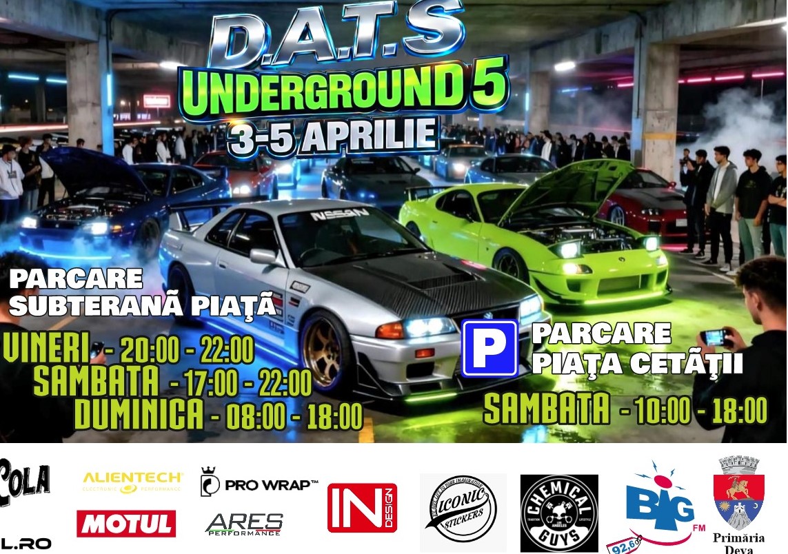 Restricții de circulație în acest sfârșit de săptămână, la Deva, cu ocazia ,,Deva Auto Tuning Show 2026”!