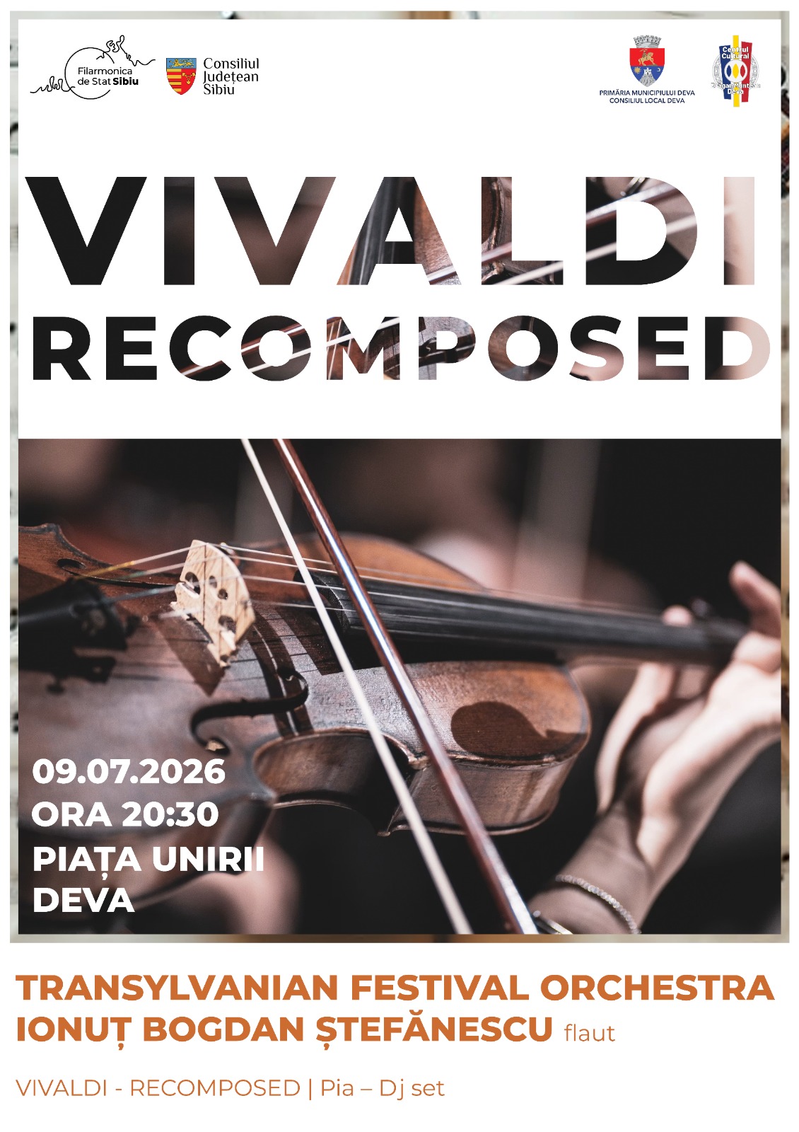 Deva: O seară pe care nu vrei s-o ratezi: Vivaldi reinventat live, sub cerul liber