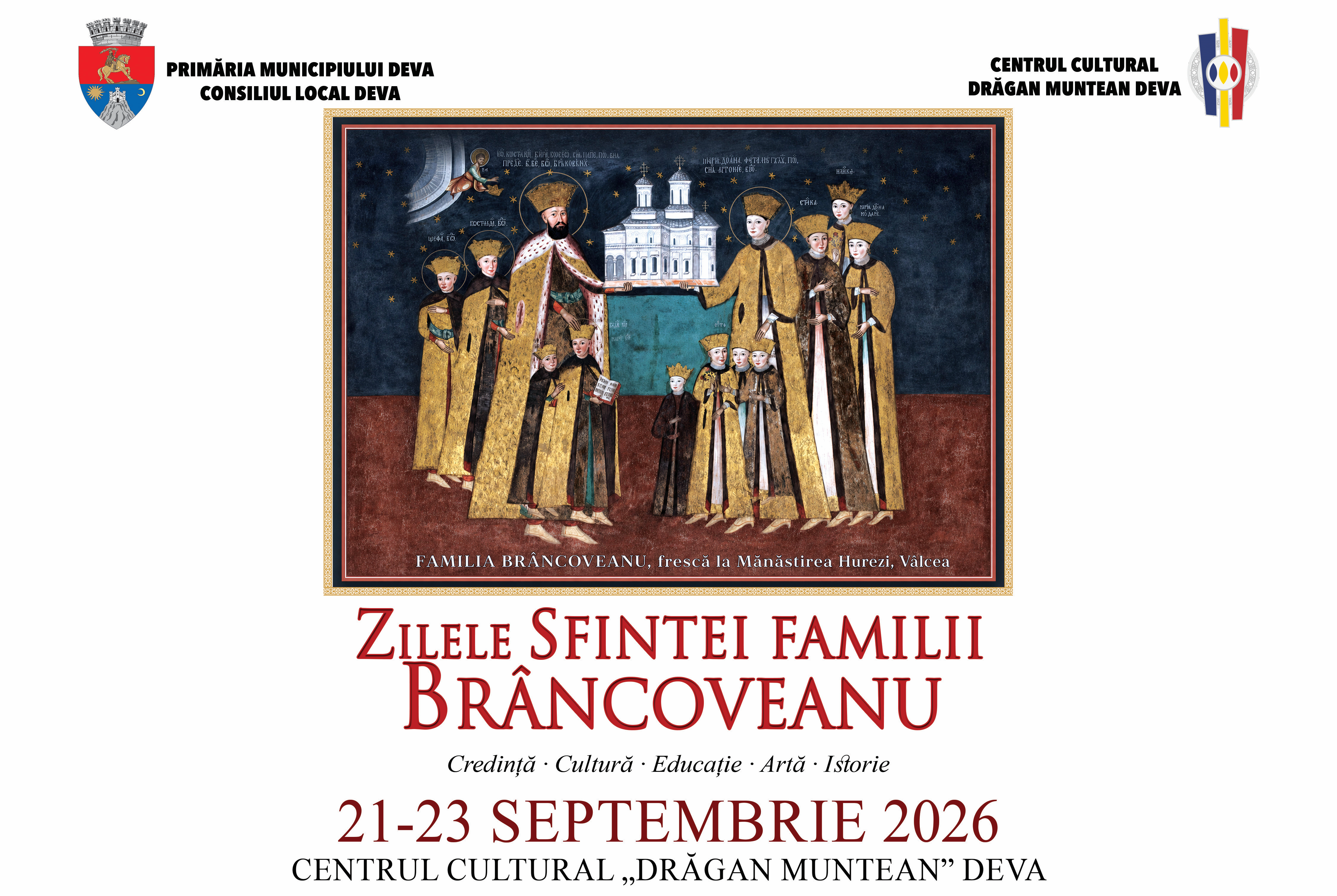 O familie, o credință, o jertfă care dăinuie: „Zilele Sfintei Familii Brâncoveanu”, la Deva