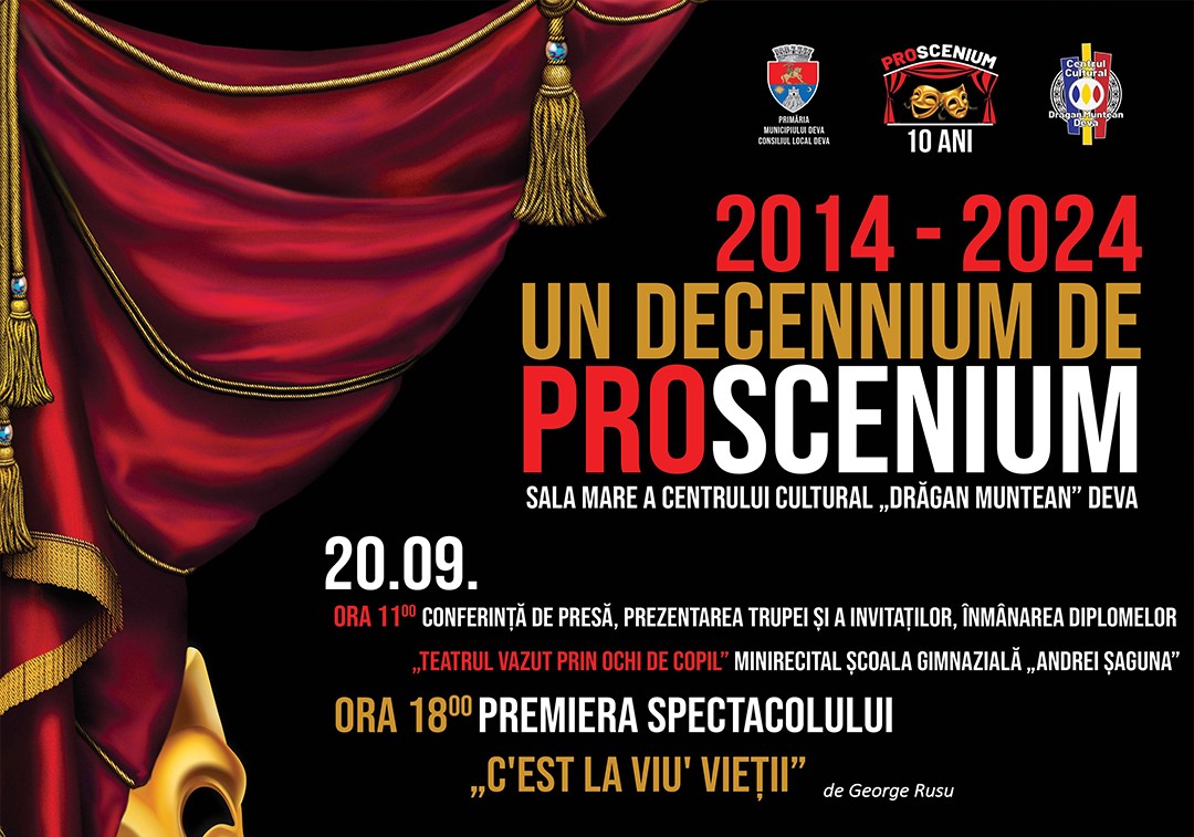 Eveniment omagial ,,Un decennium de Proscenium”