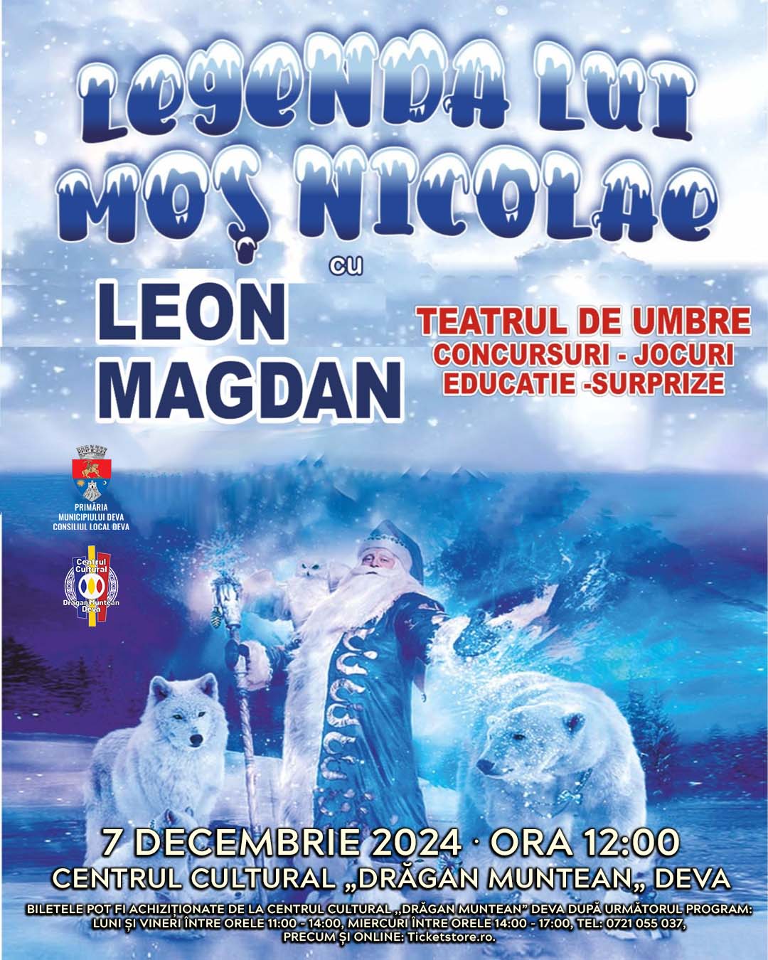 Magia Legendei lui Moș Nicolae: Un spectacol de neuitat pentru copii la Deva