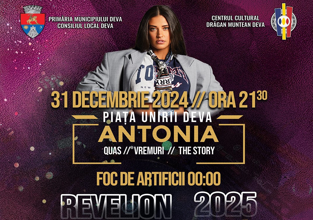 Revelion de neuitat la Deva: Concert Antonia, artificii și multă distracție!