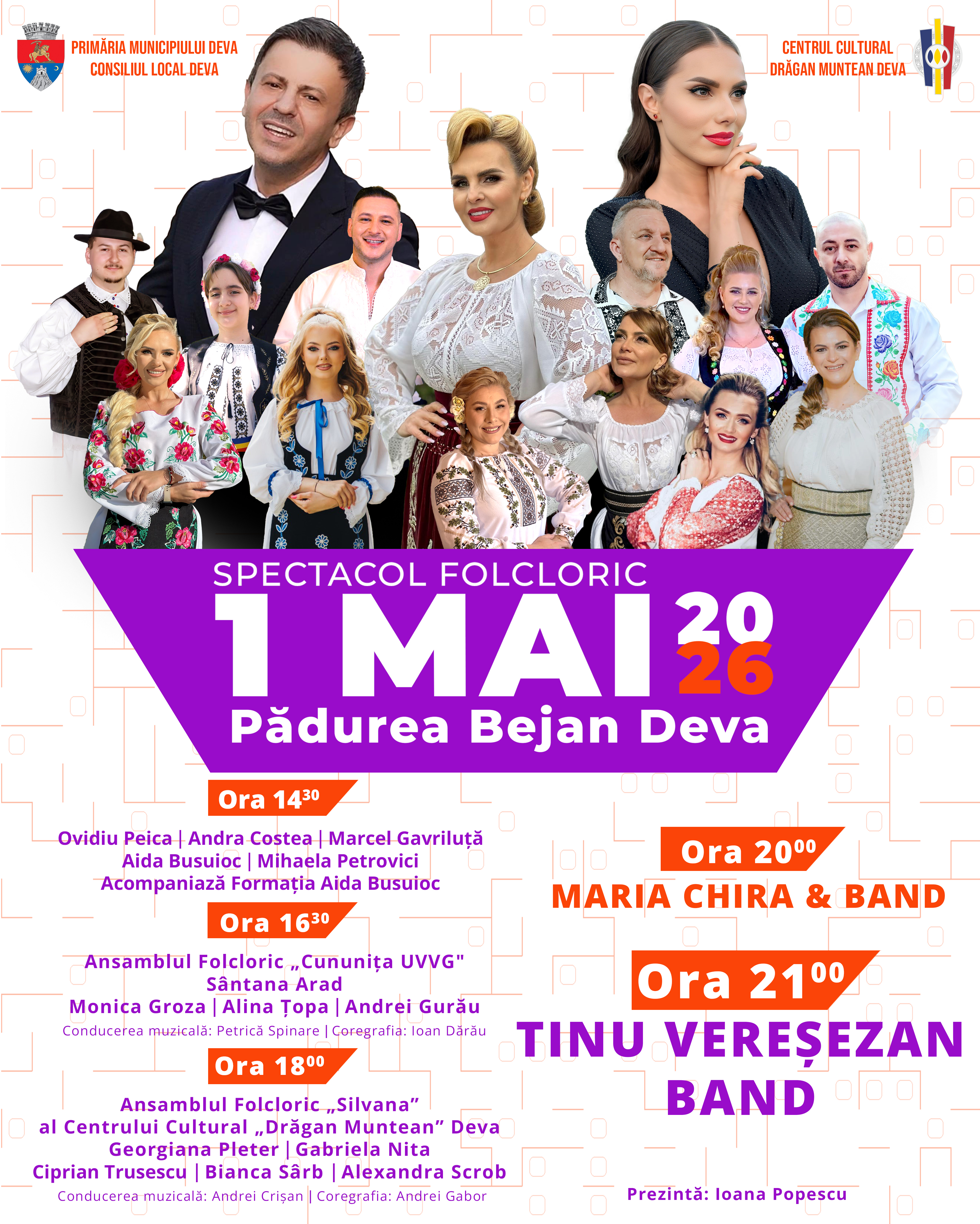 1 Mai în ritmuri autentice românești la Deva – Spectacol folcloric de excepție 