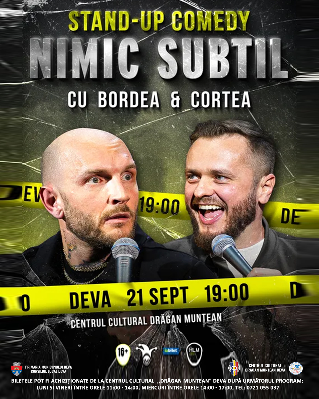 Deva râde fără perdea! Bordea și Cortea aduc show-ul „Nimic subtil”