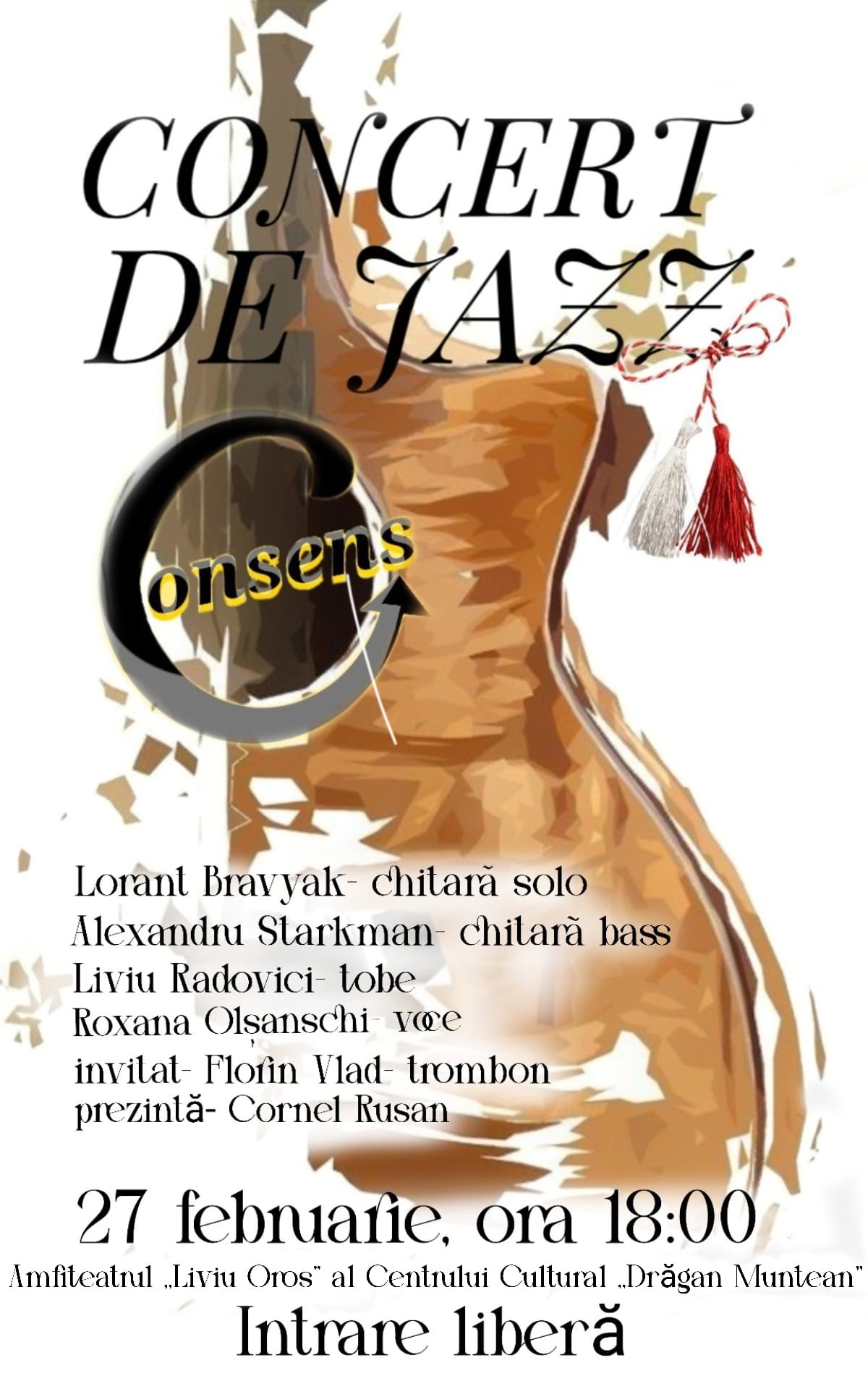 Seară de jazz autentic la Deva: „CONSENS” live pe scena Centrului Cultural „Drăgan Muntean”