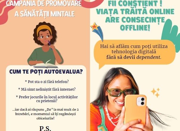 DAS Deva: Acțiuni de promovare a sănătății mintale - în rândul copiilor, adolescenților și părinților