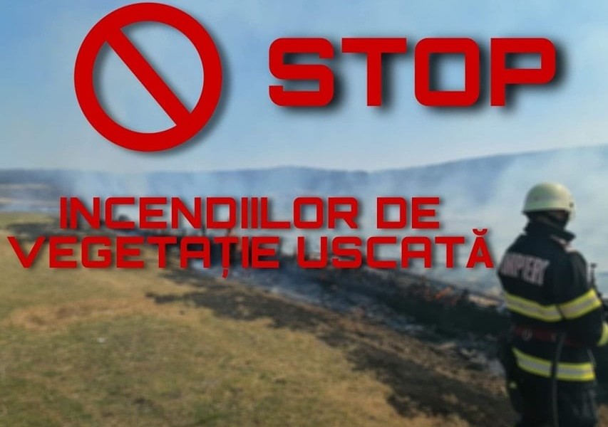 Primăria Municipiului Deva și Inspectoratul pentru Situații de Urgență al Județului Hunedoara trag un semnal de alarmă privind incendiile de vegetație uscată