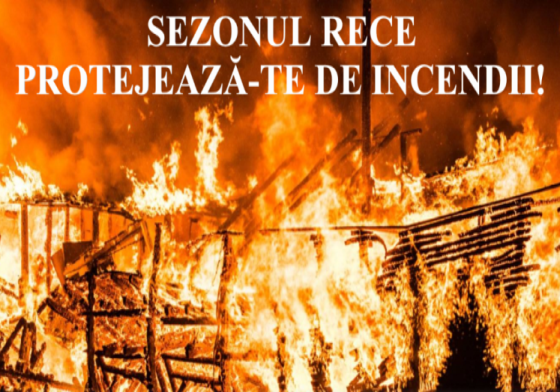 Măsuri minime de prevenire a incendiilor și a altor situații de urgență ce trebuie cunoscute și respectate de către cetățeni pe timpul sezonului rece