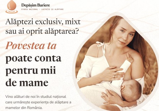 STUDIU NAȚIONAL: Mamele au ocazia să vorbească despre ajutorul de care au nevoie în perioada alăptării 