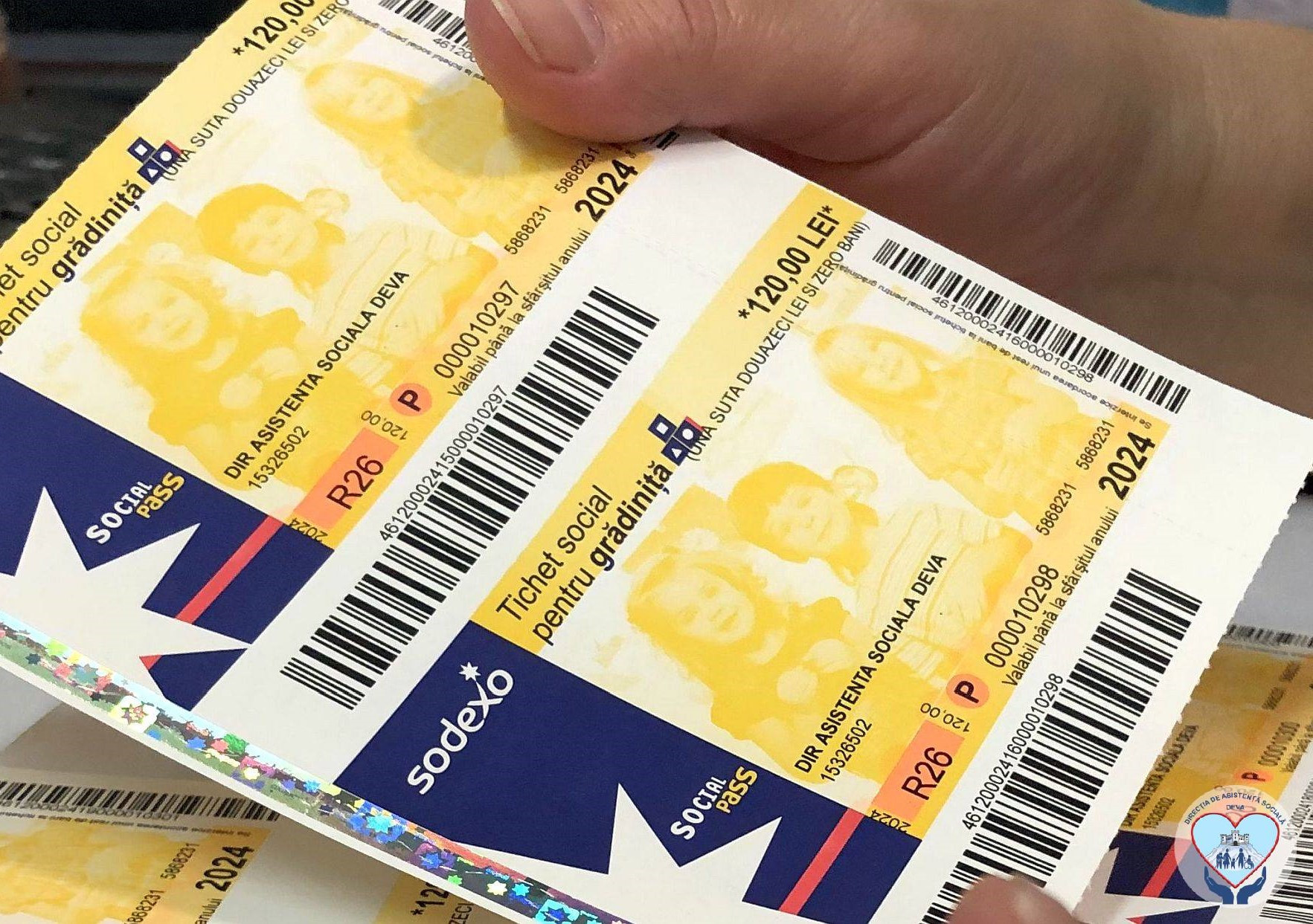 DAS Deva distribuie, marți, tichetele sociale pentru grădiniță