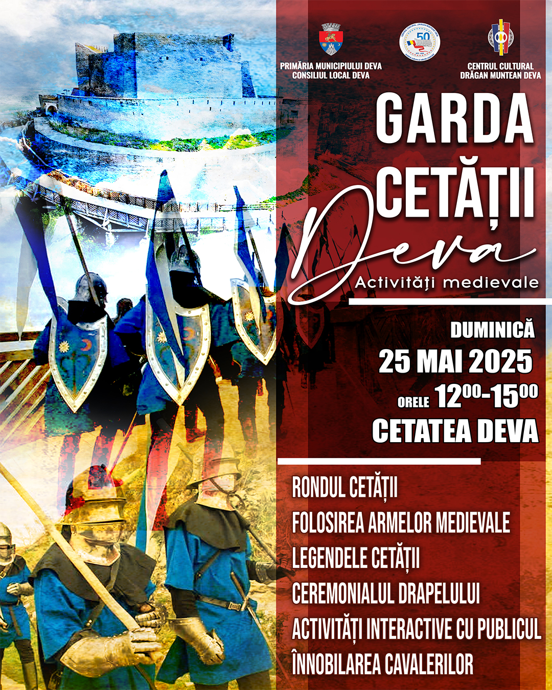 Ecoul legendelor răsună din nou în Cetatea Deva - 25 mai 2025