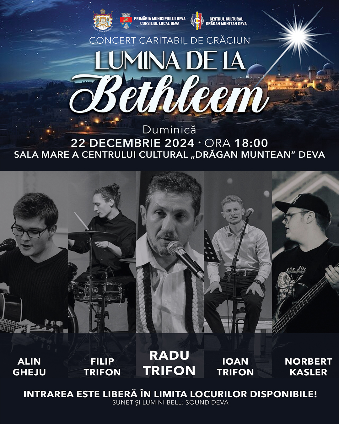„Lumina de la Bethleem” – un concert de colinde cu scop caritabil