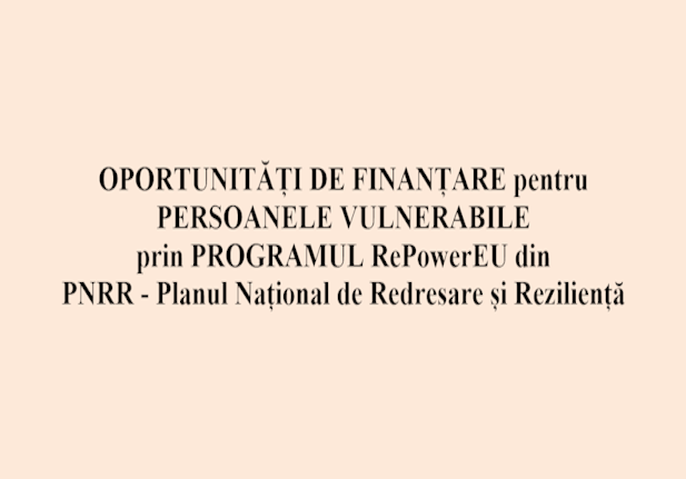 ANUNȚ DE INFORMARE PENTRU CONSUMATORUL VULNERABIL