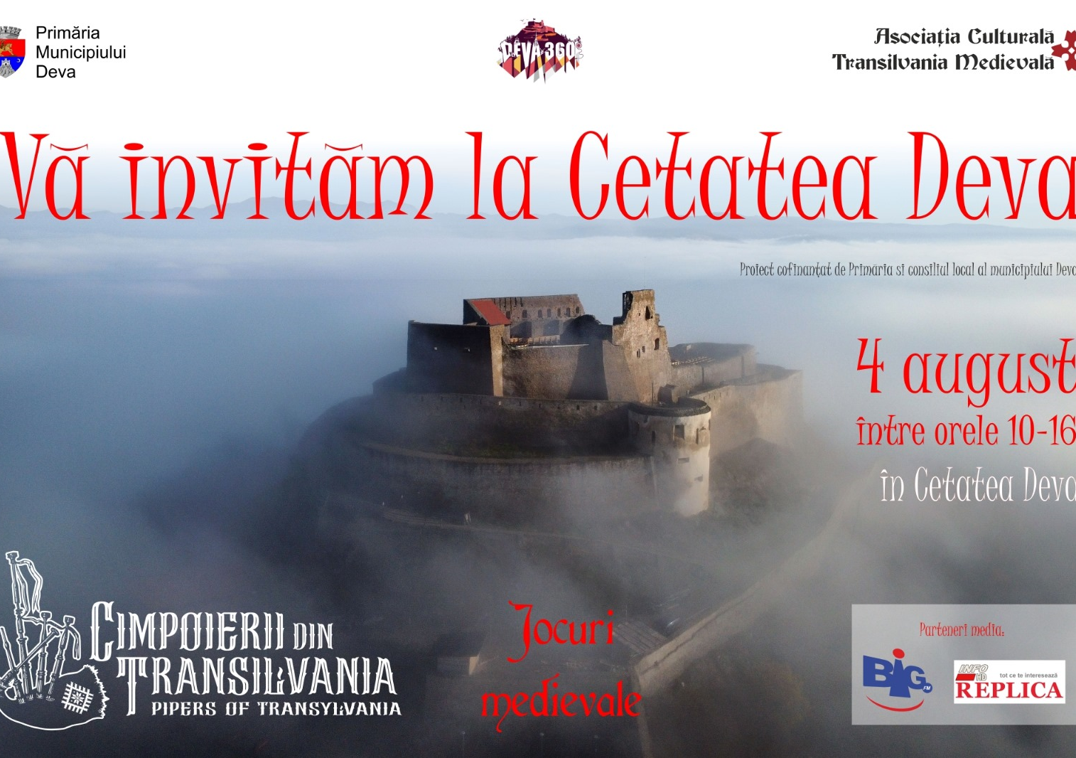 ,,Vă invităm la Cetatea Deva” – proiect cultural susținut de Primăria Municipiului Deva