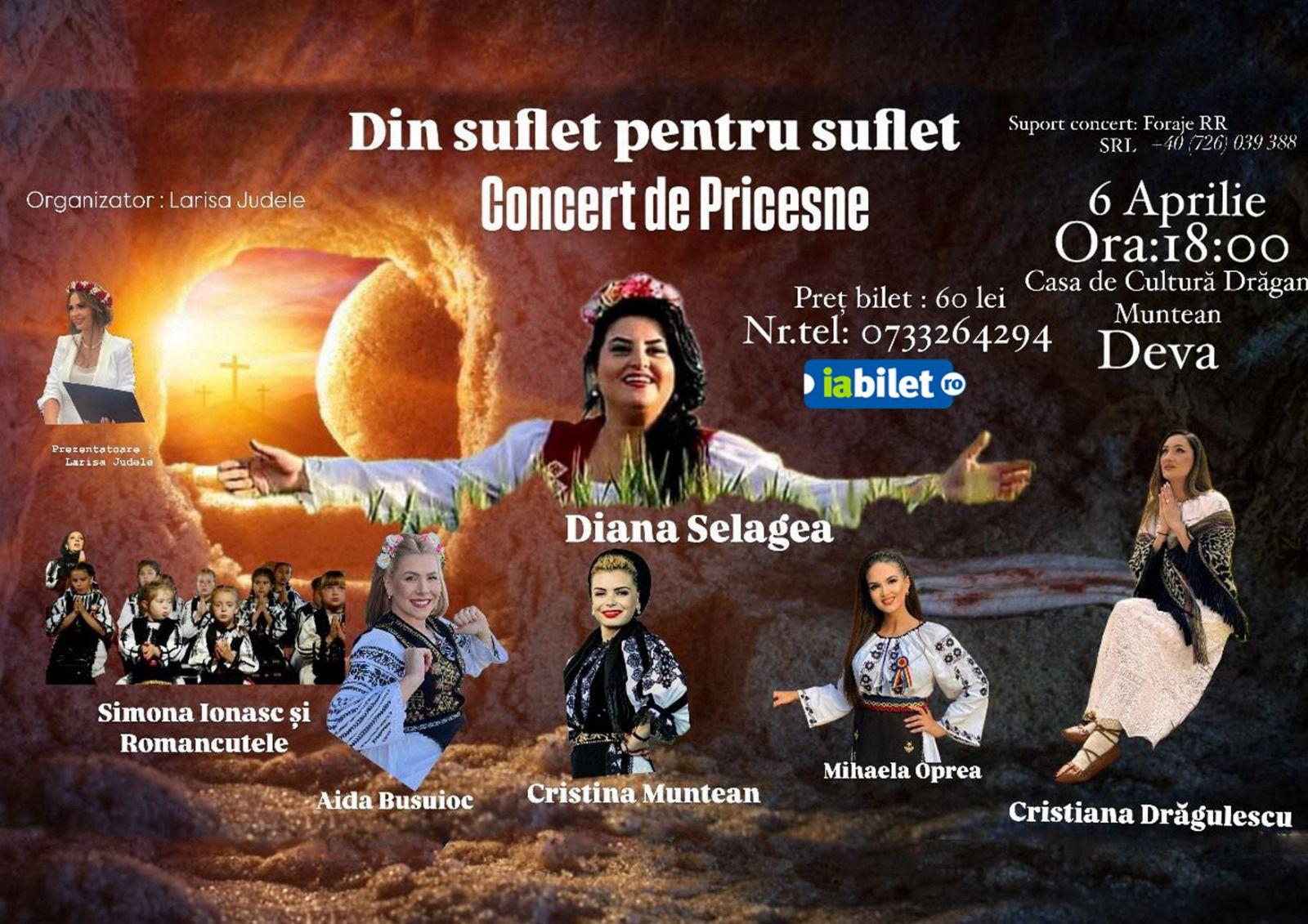 „Din suflet pentru suflet”: Spectacol de pricesne la Deva