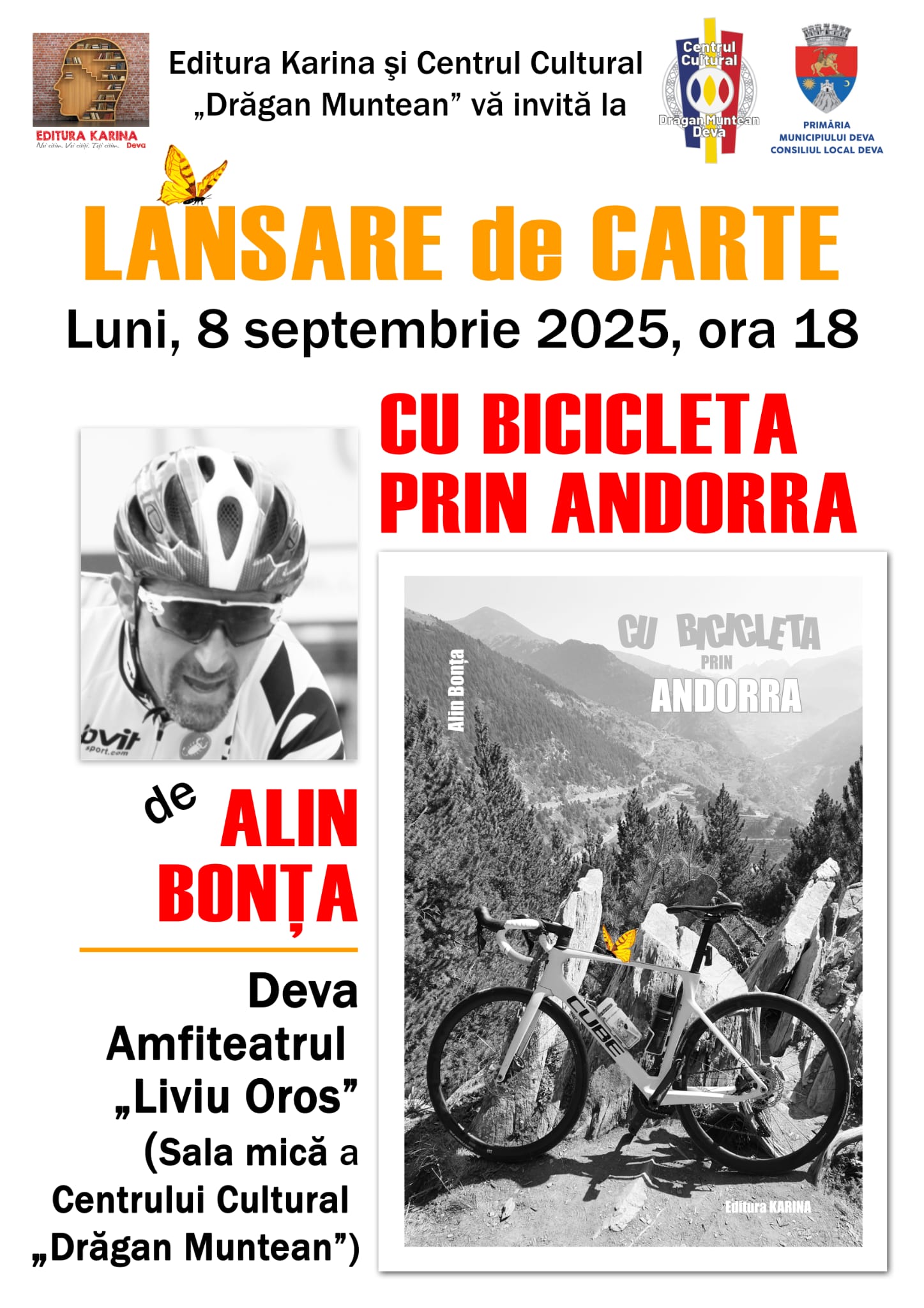 Lansare de carte „Cu bicicleta prin Andorra” – de Alin Bonţa