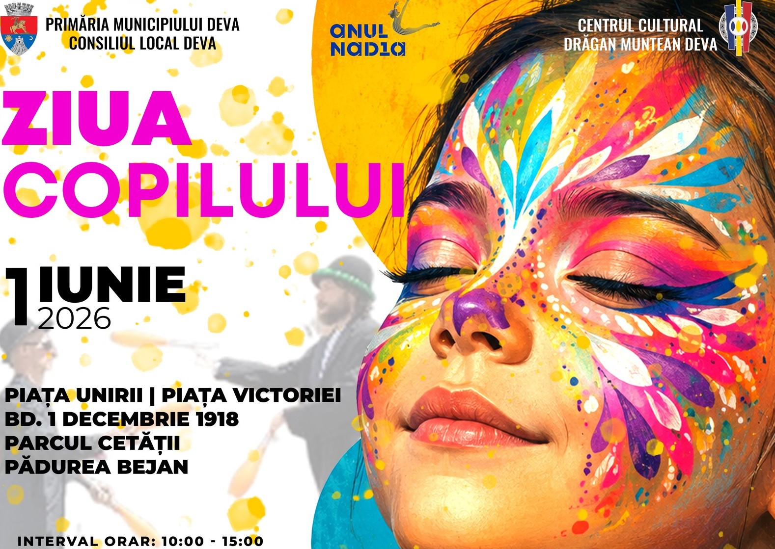 Închideri de circulație la Deva de 1 Iunie – Ziua  Internațională a Copilului!