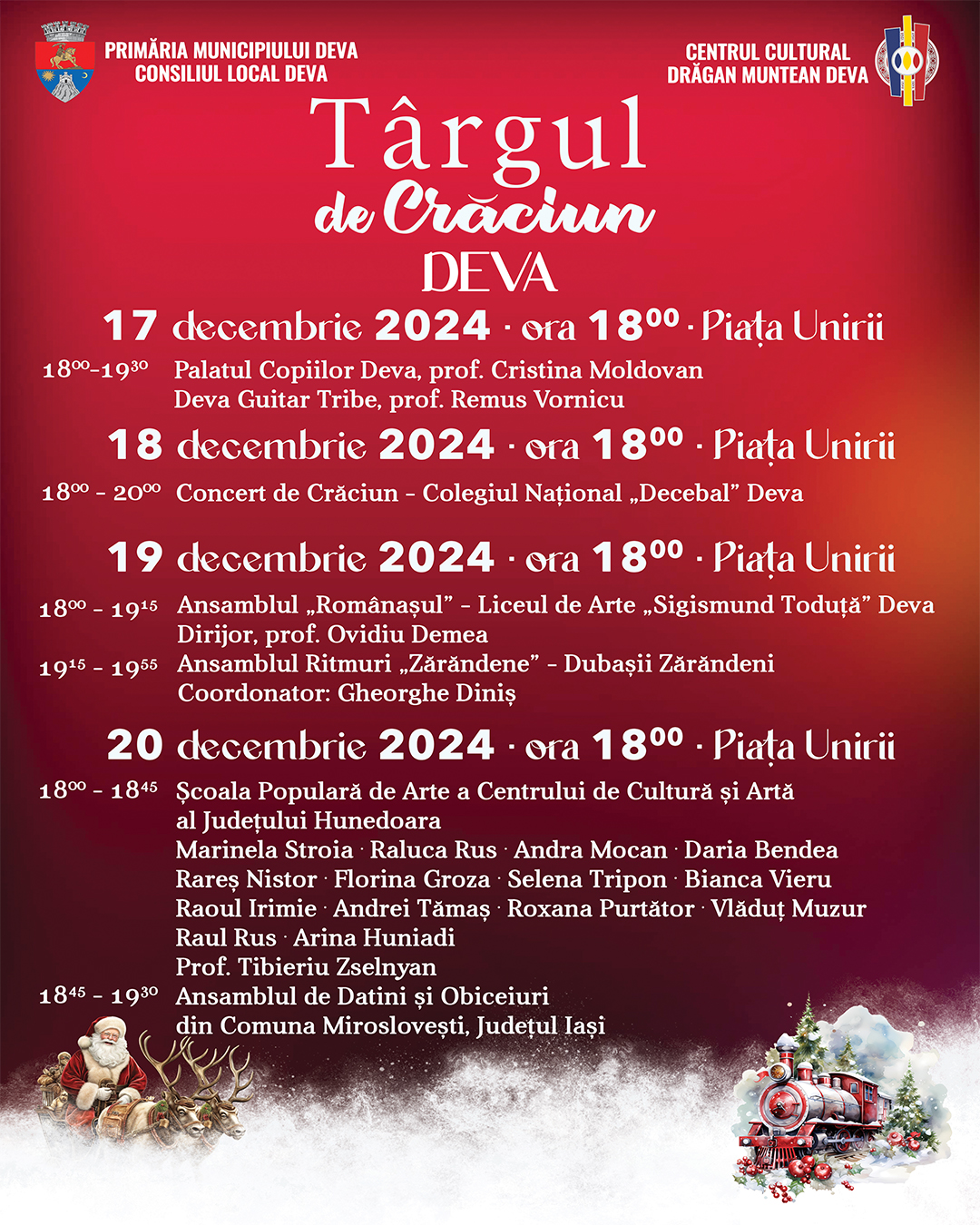Târgul de Crăciun din Deva: colinde și tradiții de Sărbători