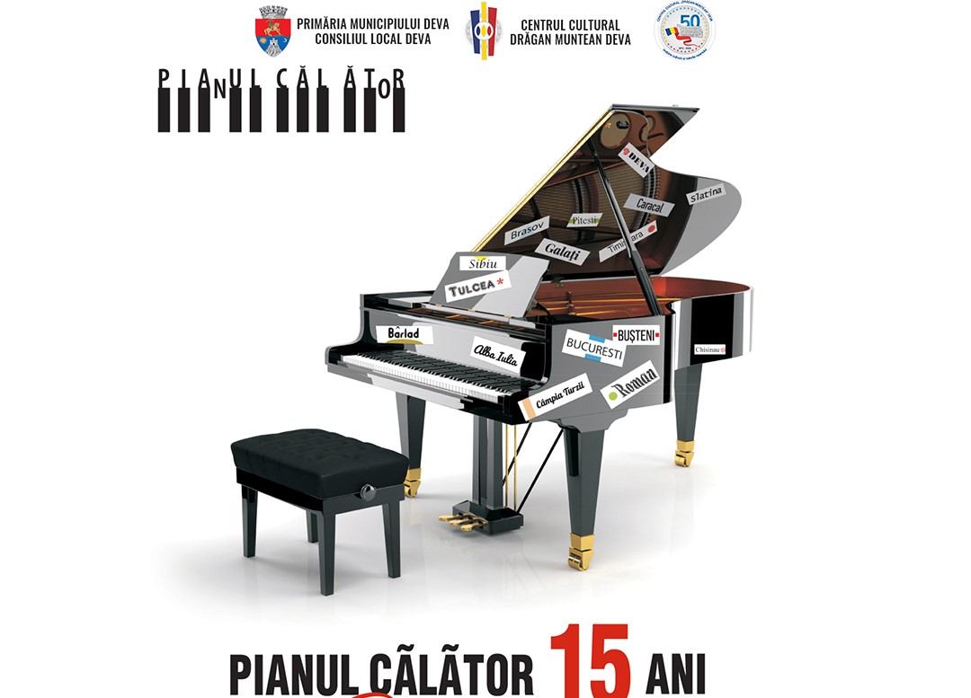 „Pianul Călător” sărbătorit la Deva - 15 ani de peripluri muzicale prin România