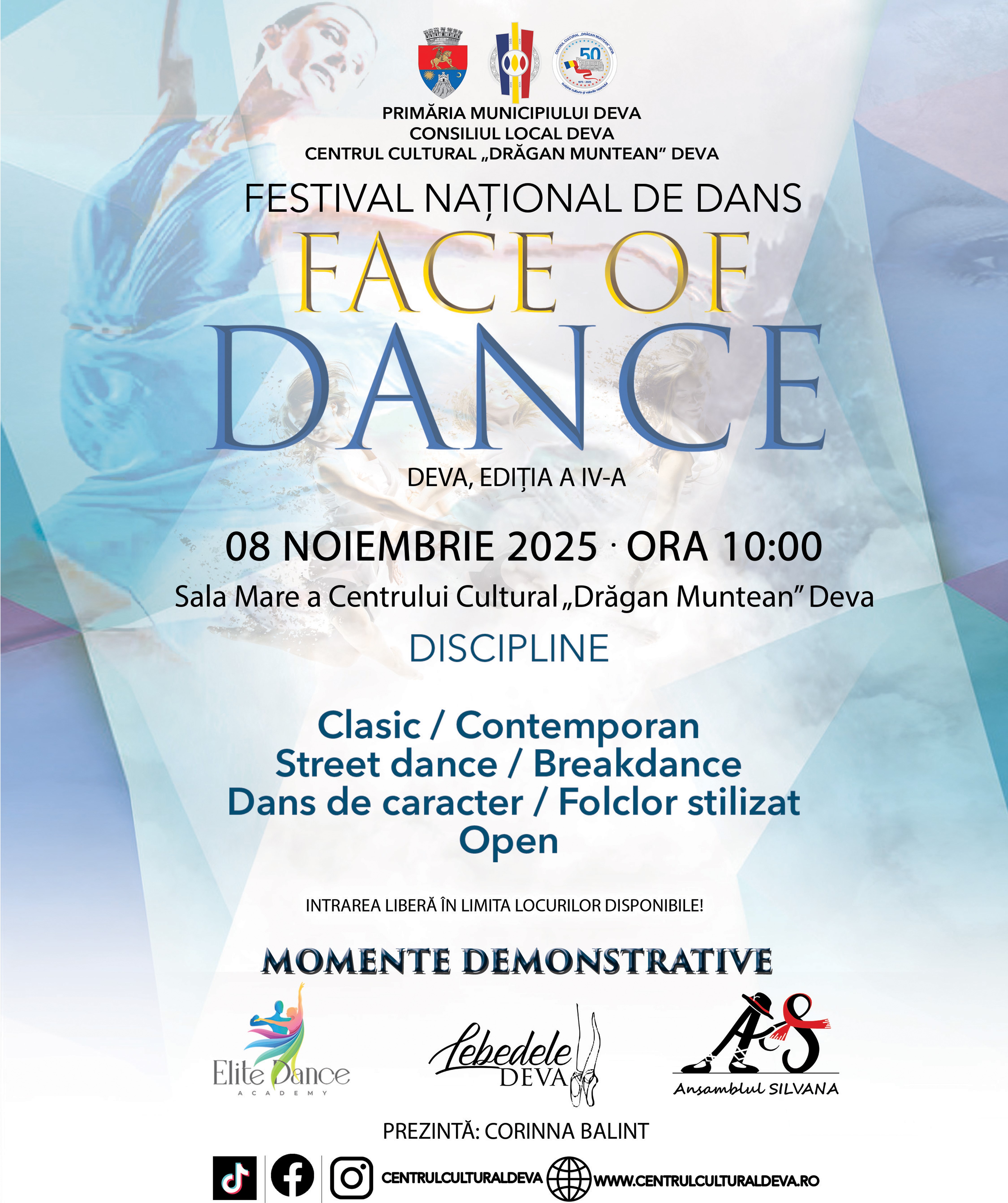 Deva găzduiește cea de-a IV-a ediție a Festivalului Național de Dans „Face of Dance”
