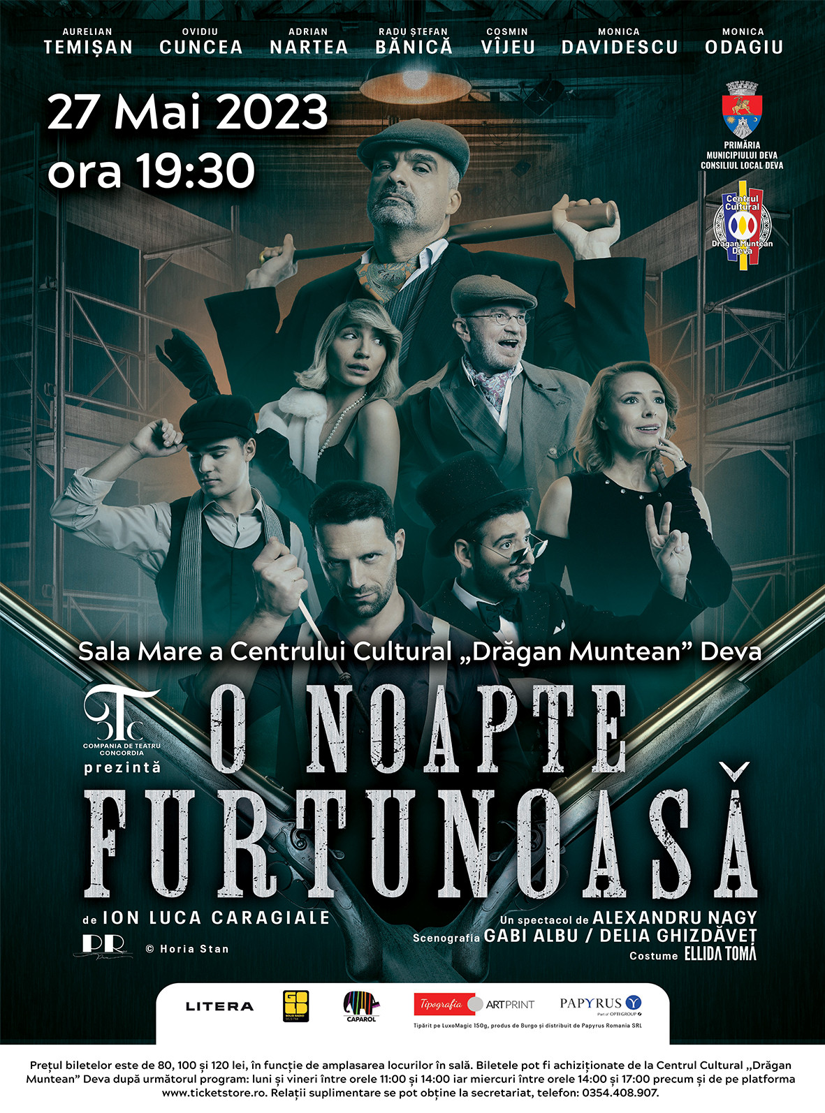 Invitație la teatru - ,,O noapte furtunoasă” de Ion Luca Caragiale!
