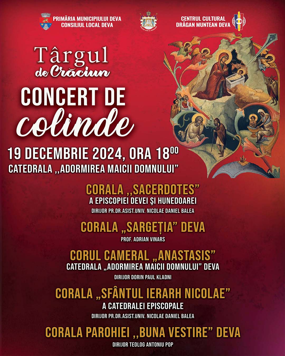 Colindele – Sufletul Crăciunului la Catedrala „Adormirea Maicii Domnului” Deva