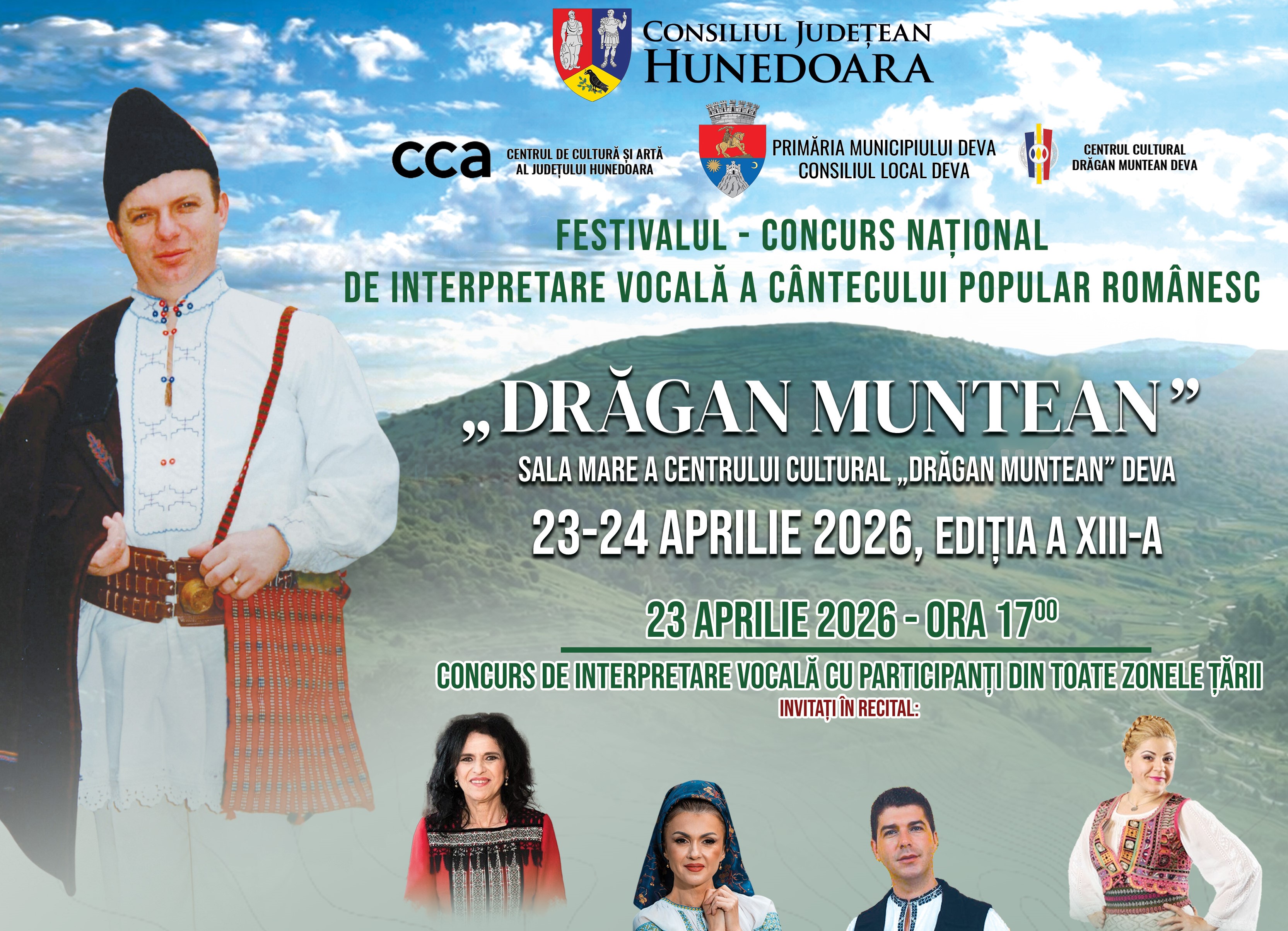 Deva, capitala talentelor: Festivalul Național „Drăgan Muntean” continuă tradițiile folclorice