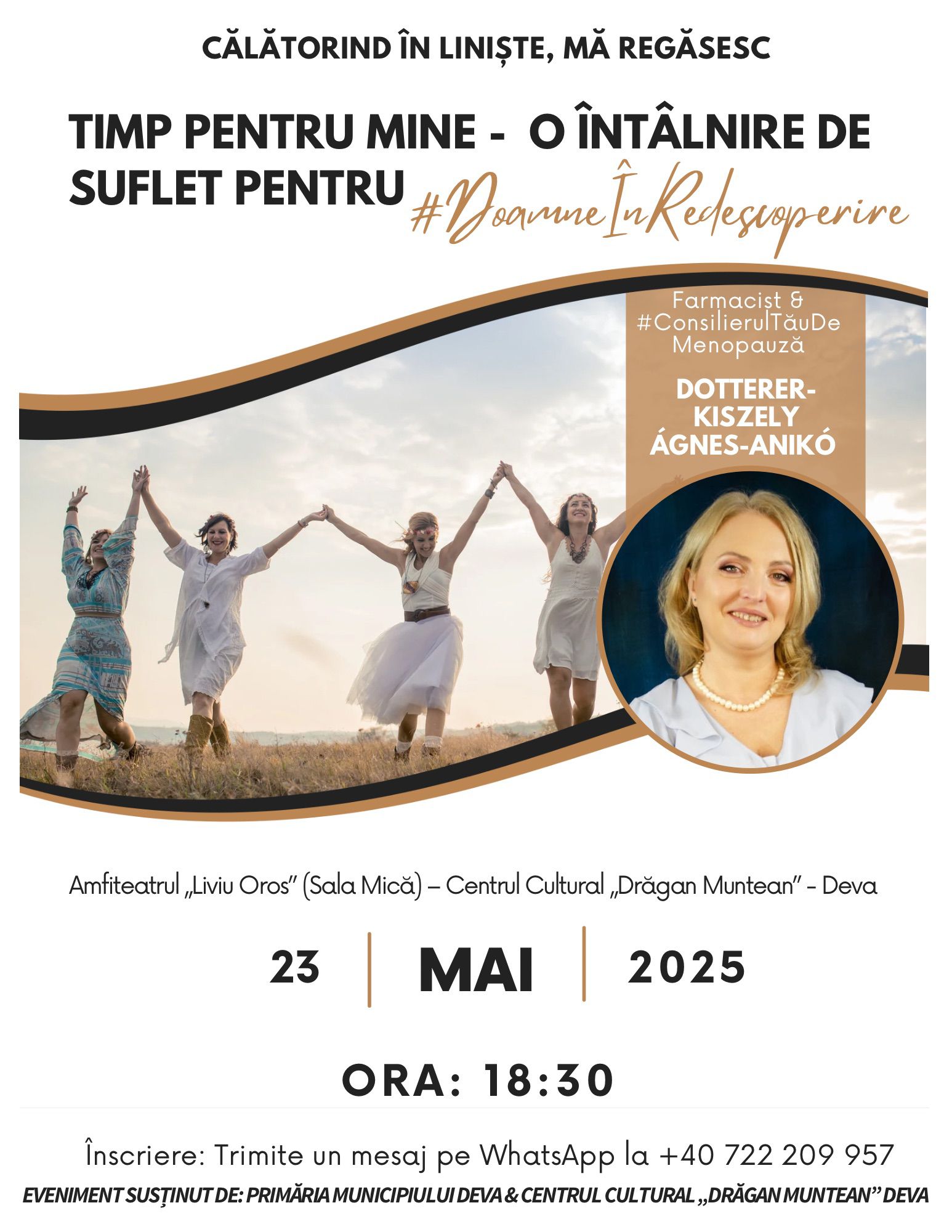Timp pentru tine: Un eveniment special dedicat femeilor, susținut de Primăria Municipiului Deva