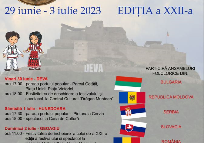 Festivalul Internațional de Folclor ,,Carpatica Deva” – un eveniment cultural susținut de Primăria Deva