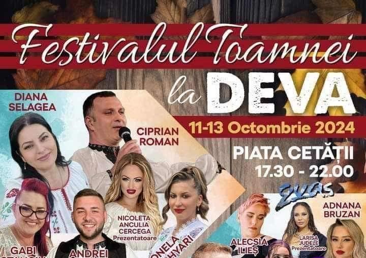 ,,Festivalul Toamnei și a Recoltei” – restricţii de circulaţie în zona Pieței Cetății din municipiul Deva