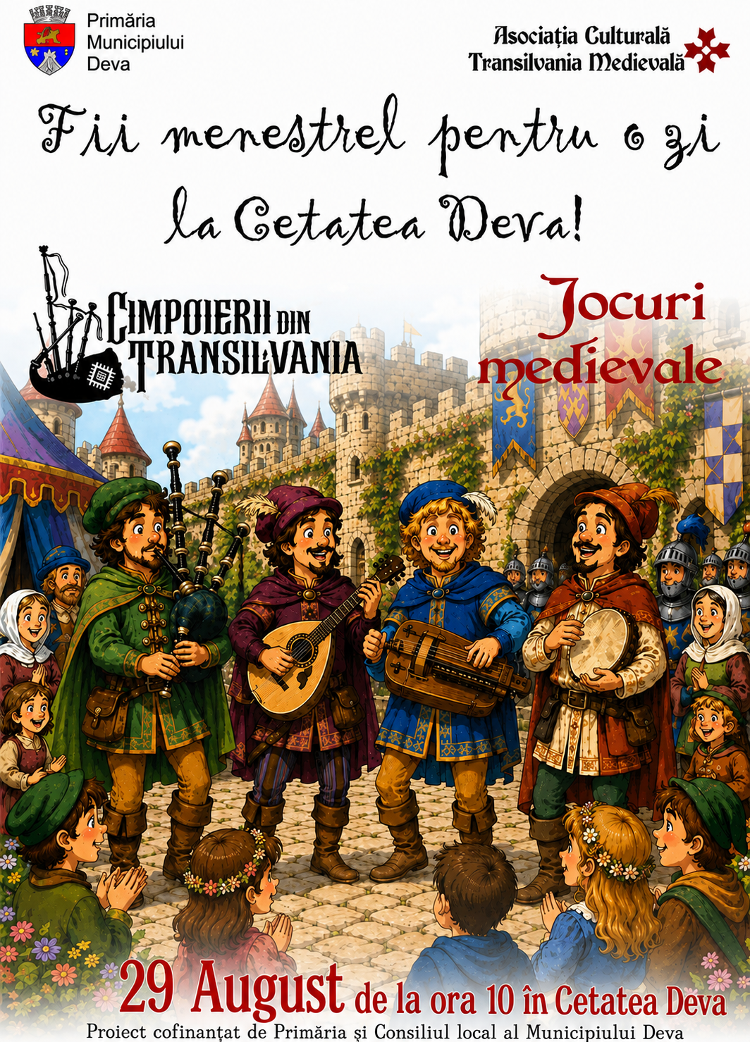 Primăria Deva susține cultura: Cetatea prinde viață în sunet de muzică medievală