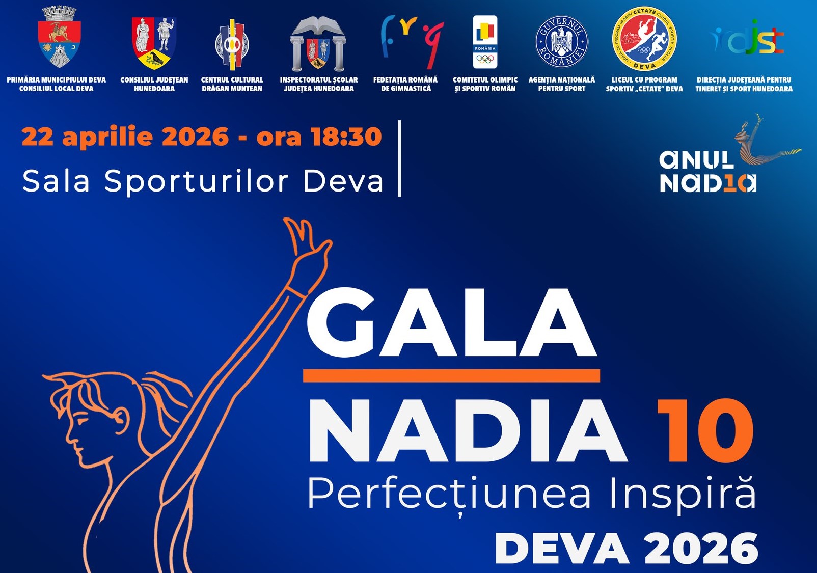 Nadia 10 – Perfecțiunea inspiră: 50 de ani de istorie, celebrați la Deva