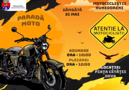 Parada motocicliștilor la Deva