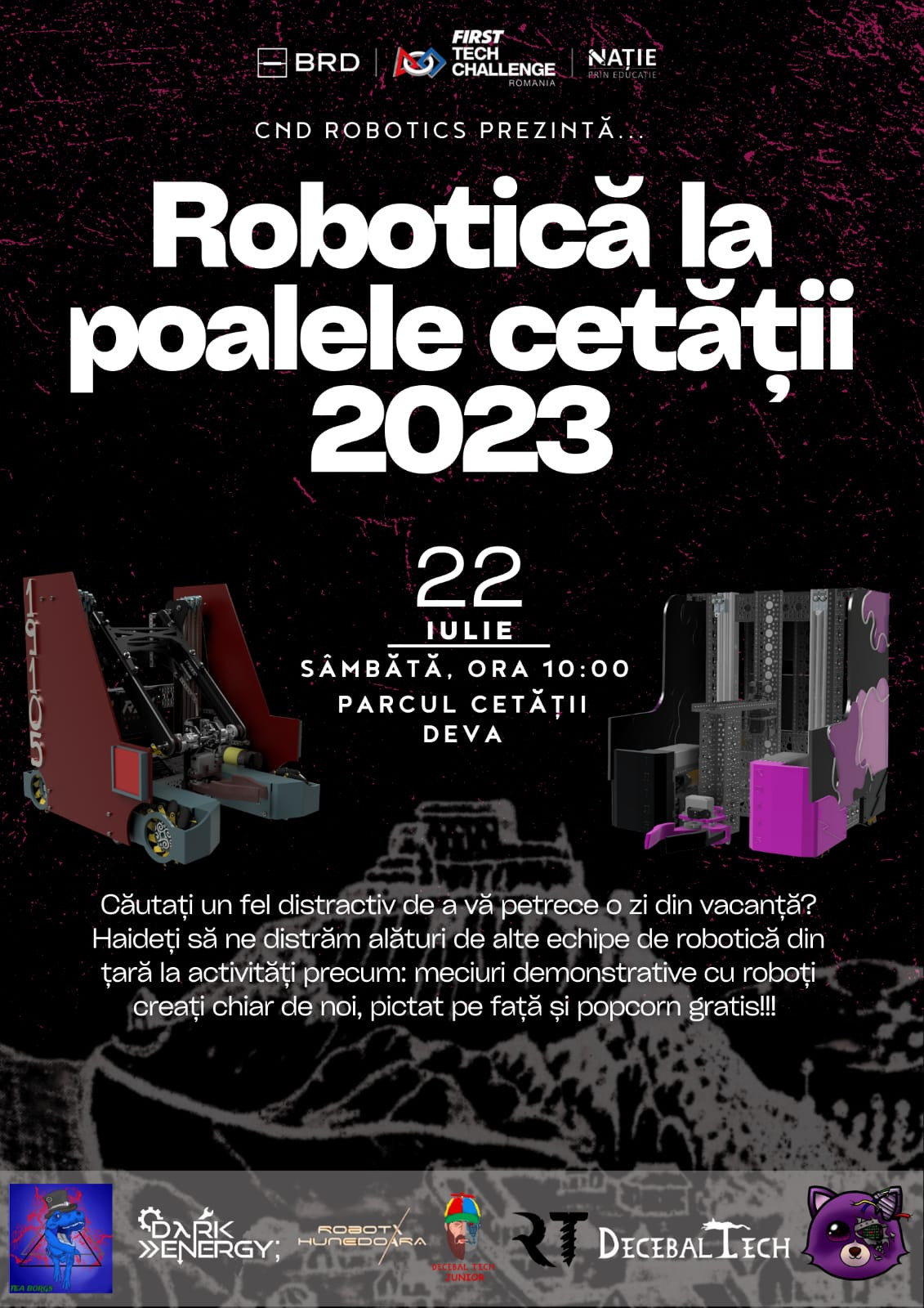 ,,Robotica la Poalele Cetății” Deva – ediția a V-a