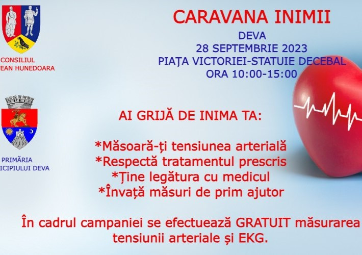 Consultații gratuite la Deva, de Ziua Mondială a Inimii