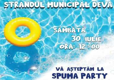 Spuma Party la Ştrandul Municipal din Deva