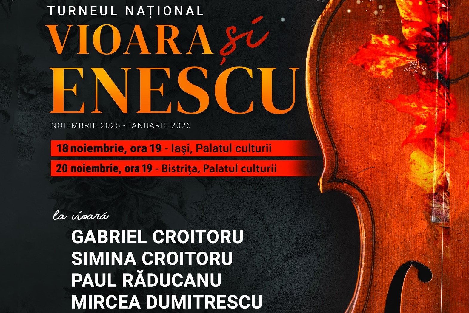 Vioara lui Enescu răsună la Deva – un eveniment de excepție în cadrul Turneului Național „Vioara și Enescu”