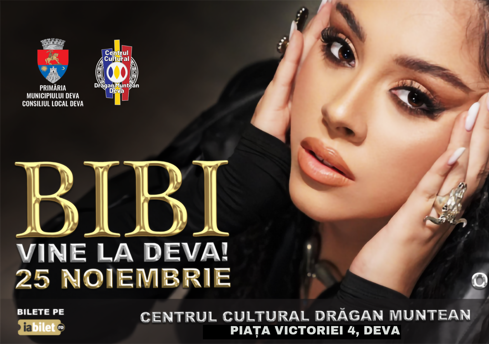 Bibi concertează la Deva pe 25 noiembrie! Sunteți pregătiți?