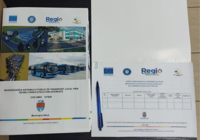 Conferința de prezentare a proiectului ,,Modernizarea sistemului de transport public local prin reabilitarea infrastructurii aferente”, cod SMIS 127928, din municipiul Deva