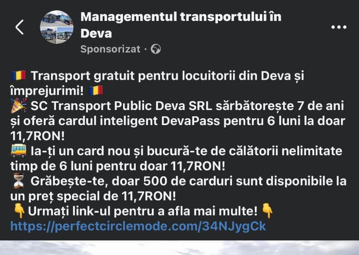 ATENȚIE LA INFORMAȚII FALSE!